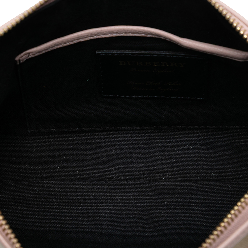 Pre-Loved Burberry House Check Canvas Derby Abingdon Crossbody - Picture 4 of 8
